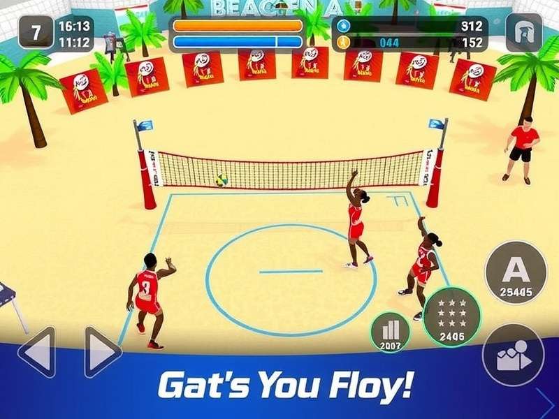 Beach Volley India Rulers Gameplay Screenshot